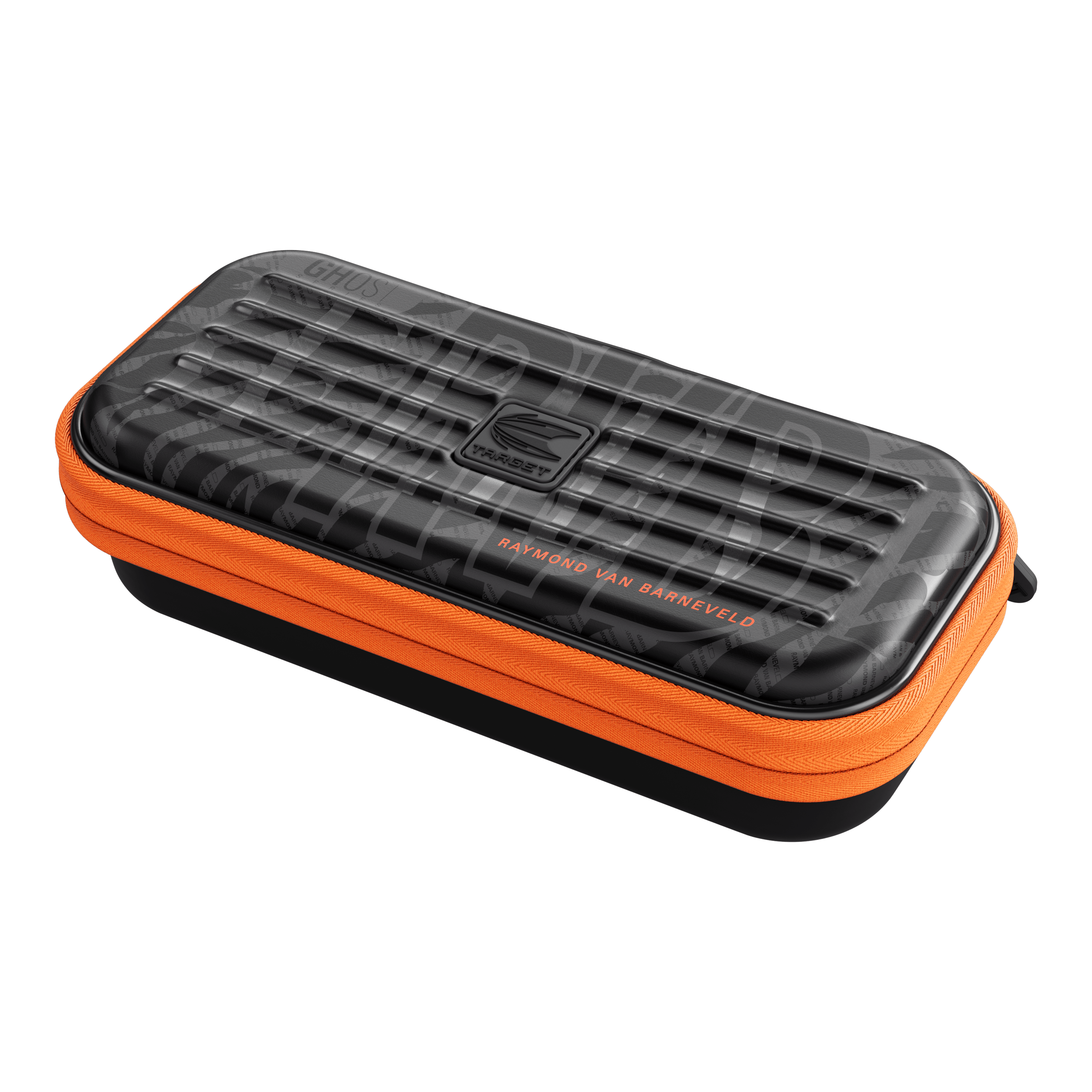 Das Foto zeigt das Takoma Ghost Series Raymond Van Barneveld Dartcase. Es ist ein Dart-Etui für Spielzubehör.