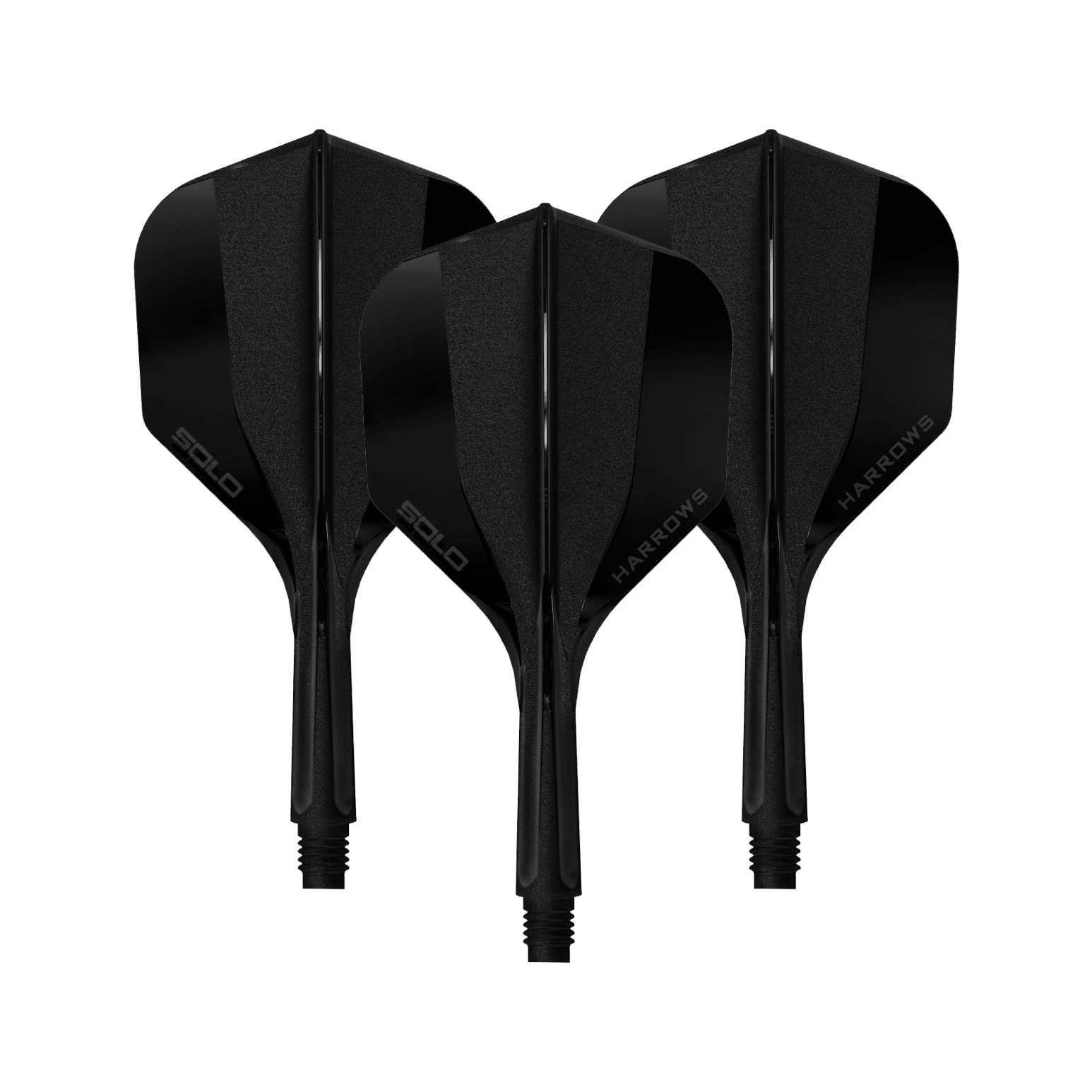 System wału lotniczego Harrows Solo No6 – czarny Hier sieht man ein Harrows Solo No6 Flight Shaft System in Schwarz, 20mm, 1 Set. Das Produkt wird aus der Seitenperspektive gezeigt.