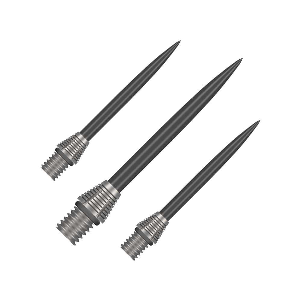 Punkty konwersji Shot Tactra - 34 mm Das Bild stellt die Shot Tactra Conversion Points - 34 mm dar. Diese Spitzen sind ideal zur Umwandlung von Softdarts in Steeldarts.