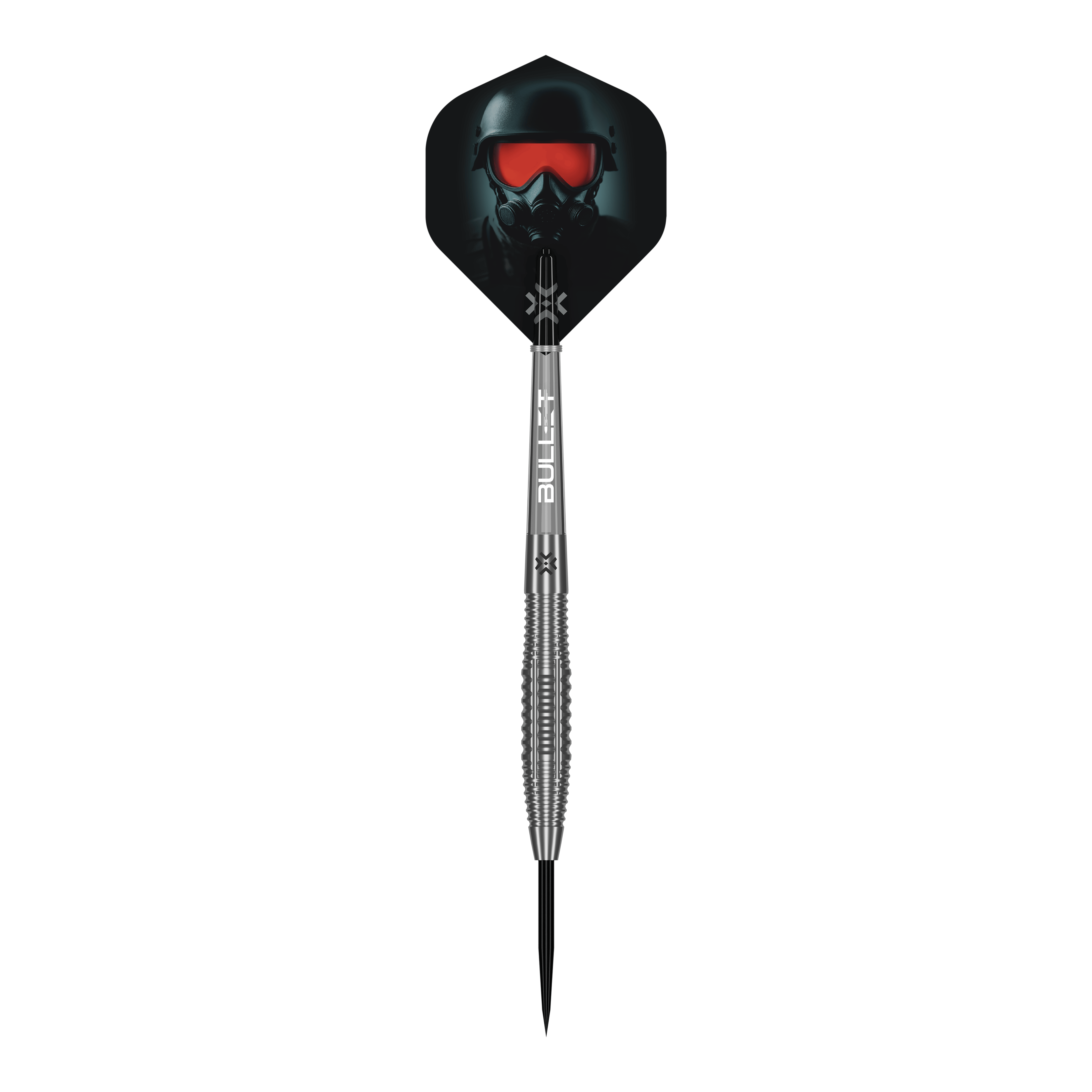 Stalowe lotki Bullet Ranger Gezeigt wird ein einzelner Bullet Ranger Steeldarts. Dieses Produkt eignet sich für Steeldartspiele.