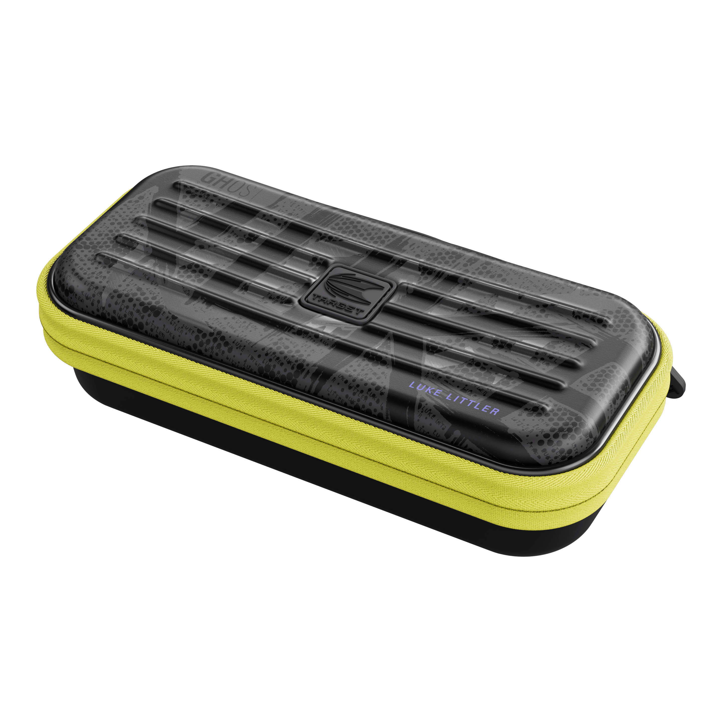 Das Produkt ist das Takoma Ghost Series Luke Littler Dartcase. Diese Darttasche eignet sich ideal zur Aufbewahrung von Dartzubehör.