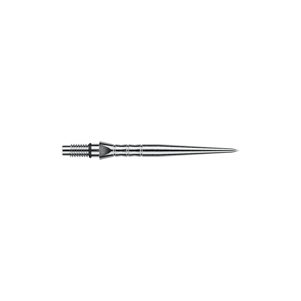 Stalowe groty do lotek Winmau Switch Point Wave – efekt srebrny Hier sieht man Winmau Switch Point Wave Silver Effect Steeldartspitzen mit 26 mm Länge. Die Dartspitzen haben einen silbernen Welleneffekt.