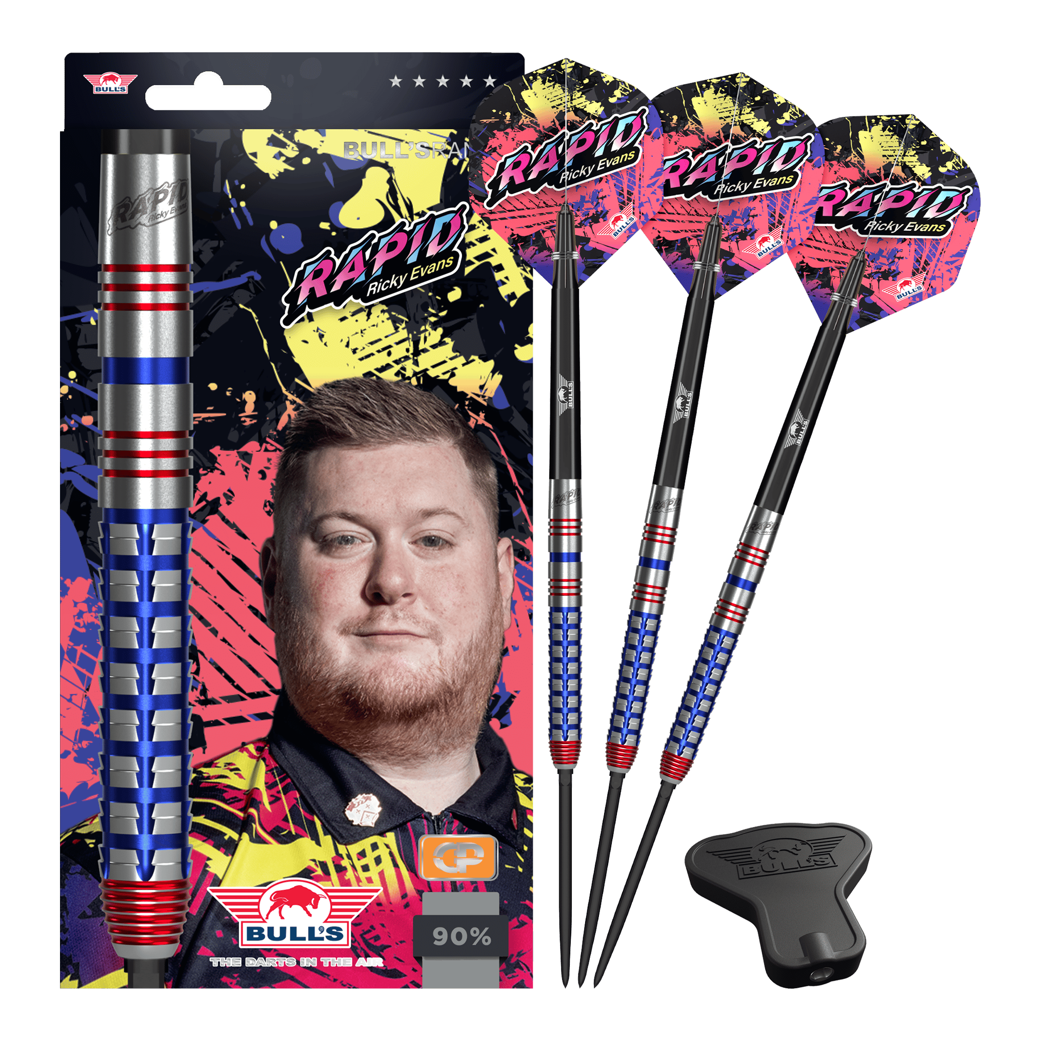 Bulls NL Ricky Evans Rapid Convertible Point Steel Darts