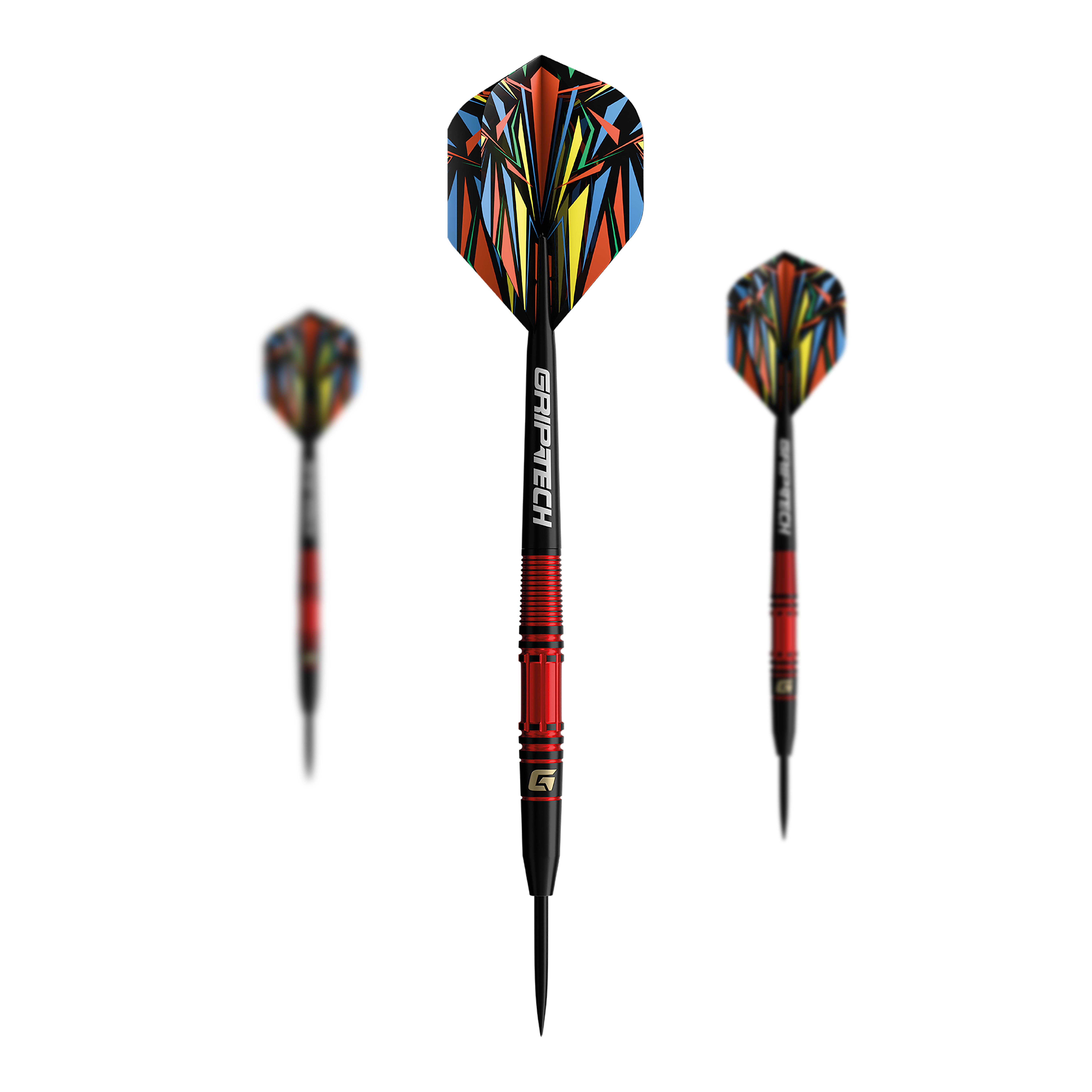 Lotki GOAT Athlete Red Tungsten Steel Das Bild zeigt die GOAT Athlete Red Tungsten Steeldarts. Die roten Steeldarts sind hochwertig verarbeitet.