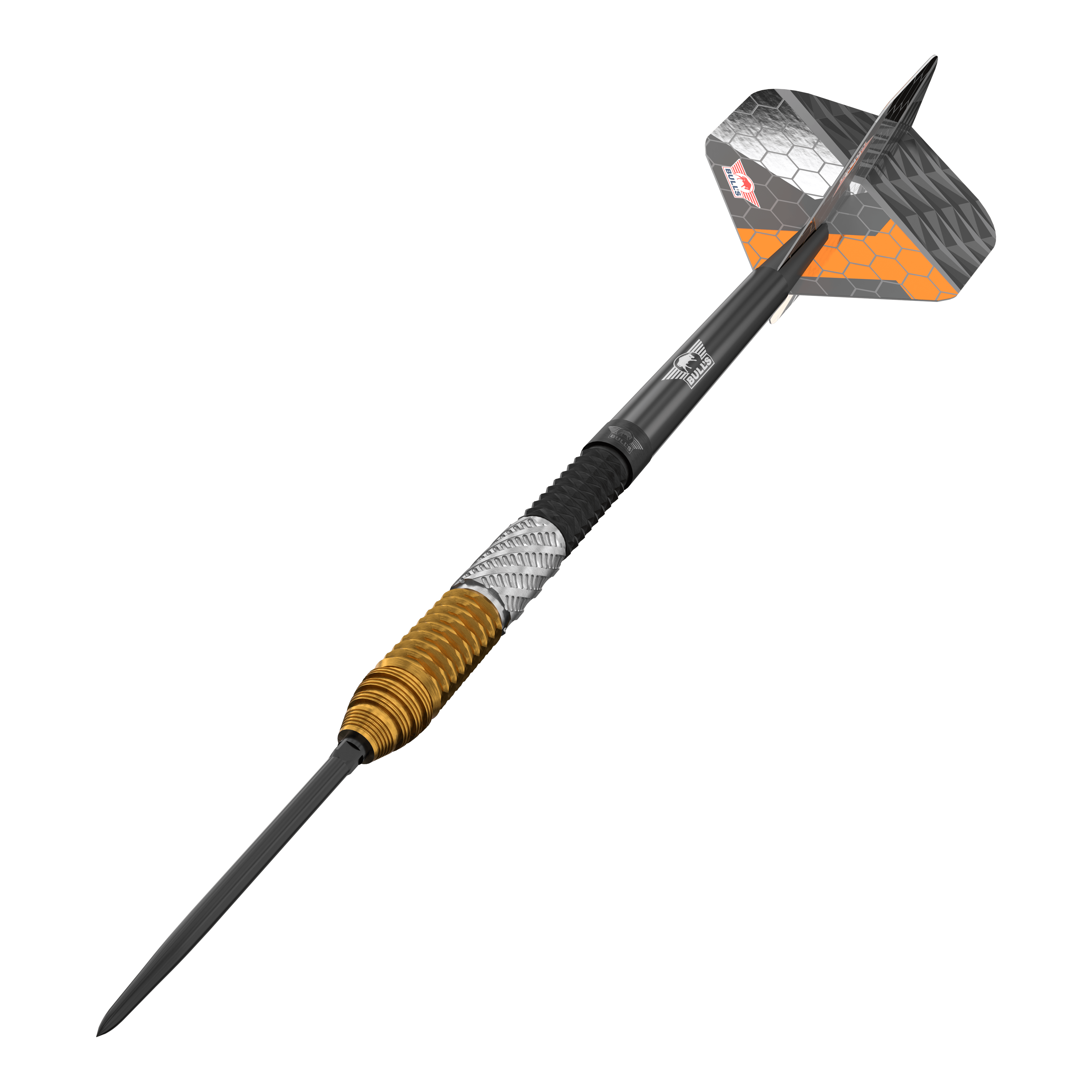 Bulls NL Dirk Van Duijvenbode 95% punktów zamiennych Steeldarts Hier sieht man die Bulls NL Dirk Van Duijvenbode 95% Convertible Points Steeldarts. Es handelt sich um qualitativ hochwertige Steeldarts.