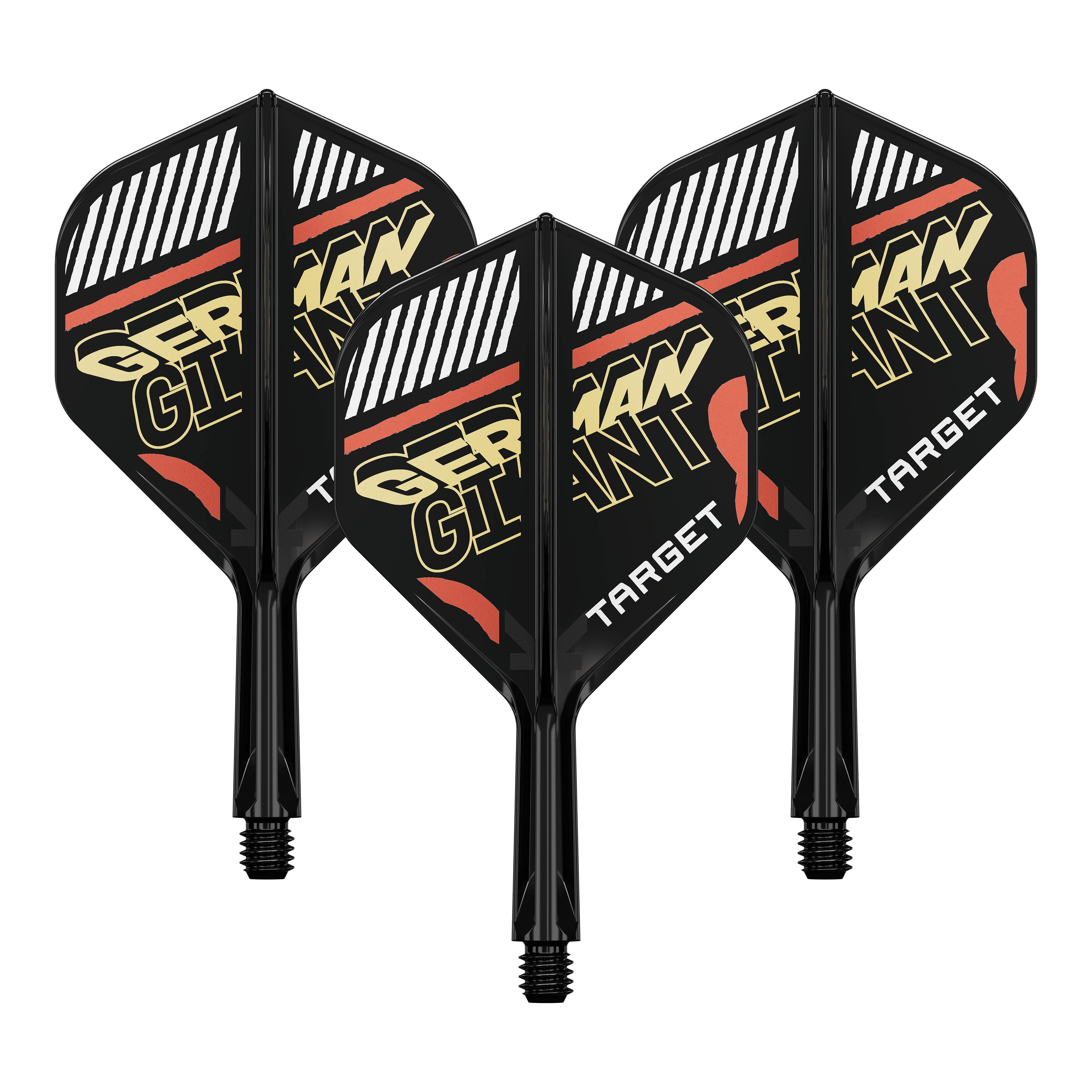 System wałów lotniczych Target K-Flex Gabriel Clemens No2 Standard Das Bild zeigt ein Flight-Shaft-System für Darts. Es handelt sich um ein Zubehör für professionelle Dartspieler.