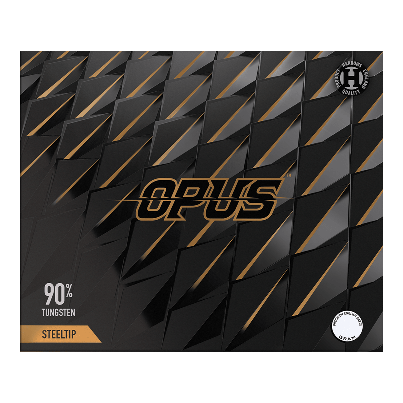 Stalowe lotki Harrow's Opus Quick Point Gezeigt wird das Produkt Harrows Opus Quick Point Steeldarts - 23g. Diese Darts sind speziell für Präzisionswürfe entwickelt.
