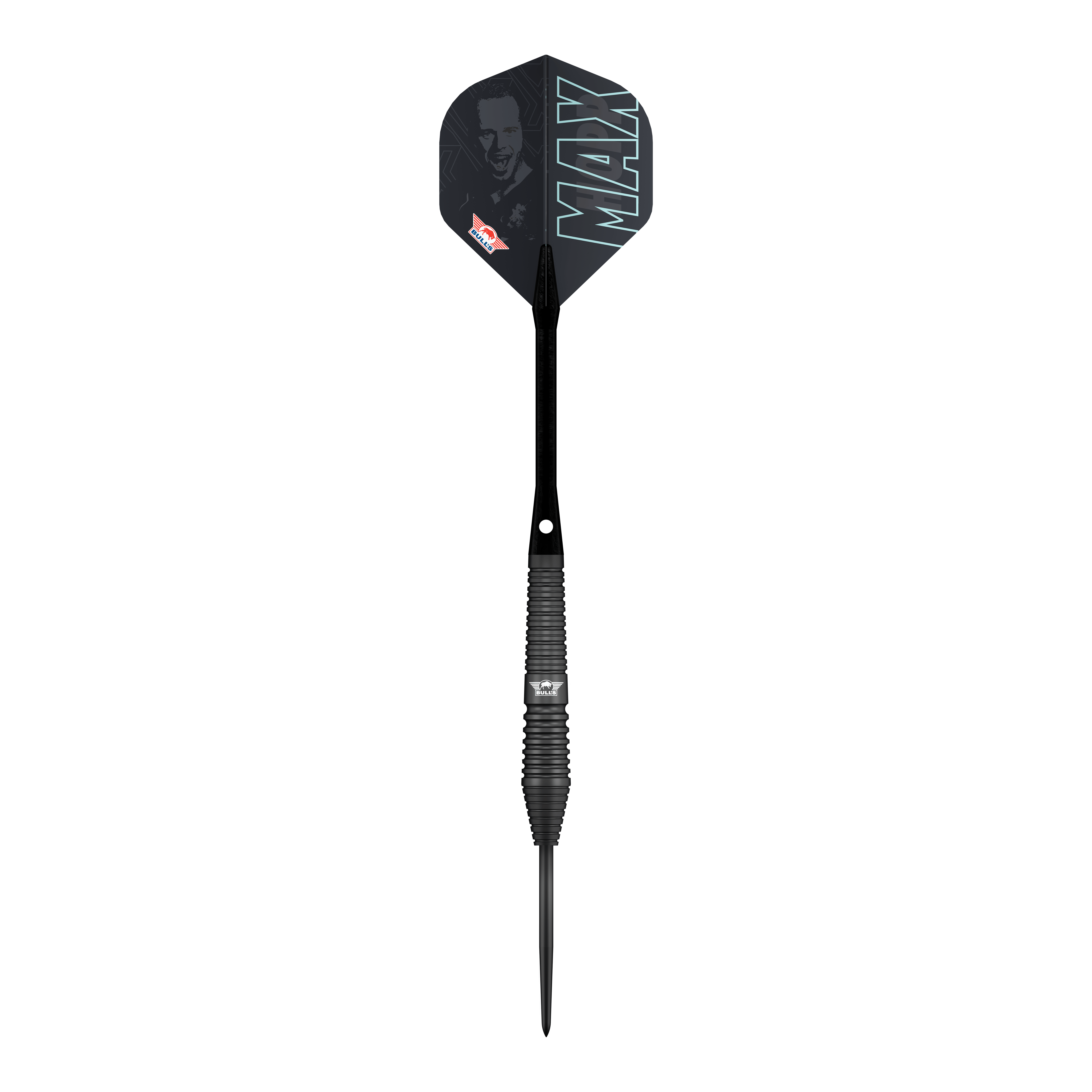 Darty Bulls NL Max Hopp Black Steel Die Bulls NL Max Hopp Black Steeldarts werden gezeigt. Die Darts sind als Set auf einem einfachen Hintergrund abgebildet.