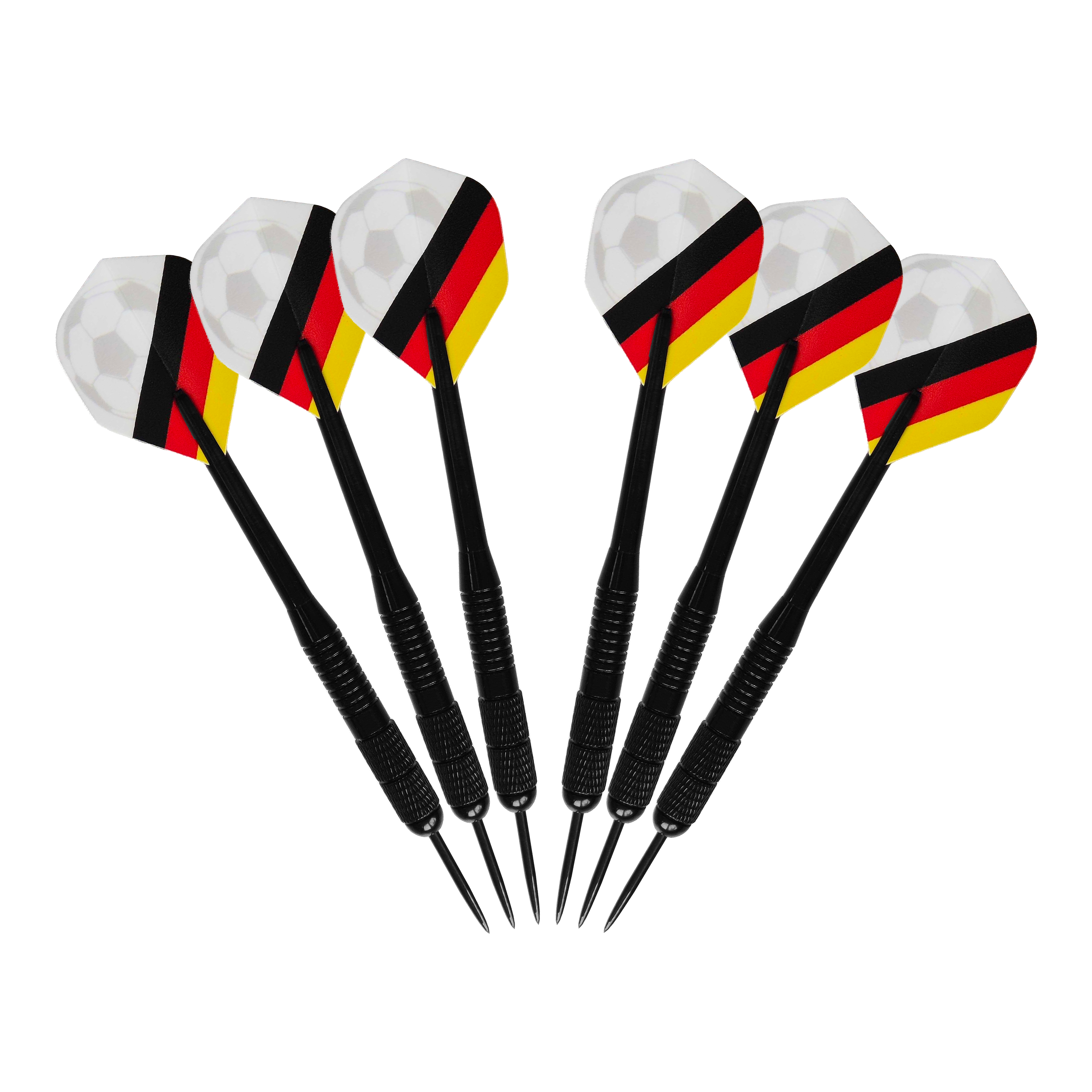 Pakiet piłkarski McDart Kick-off Das Bild zeigt das McDart Anpfiff Fußball Bundle. Es handelt sich um ein Produkt für Fußball-Fans, das mehrere Artikel umfasst.