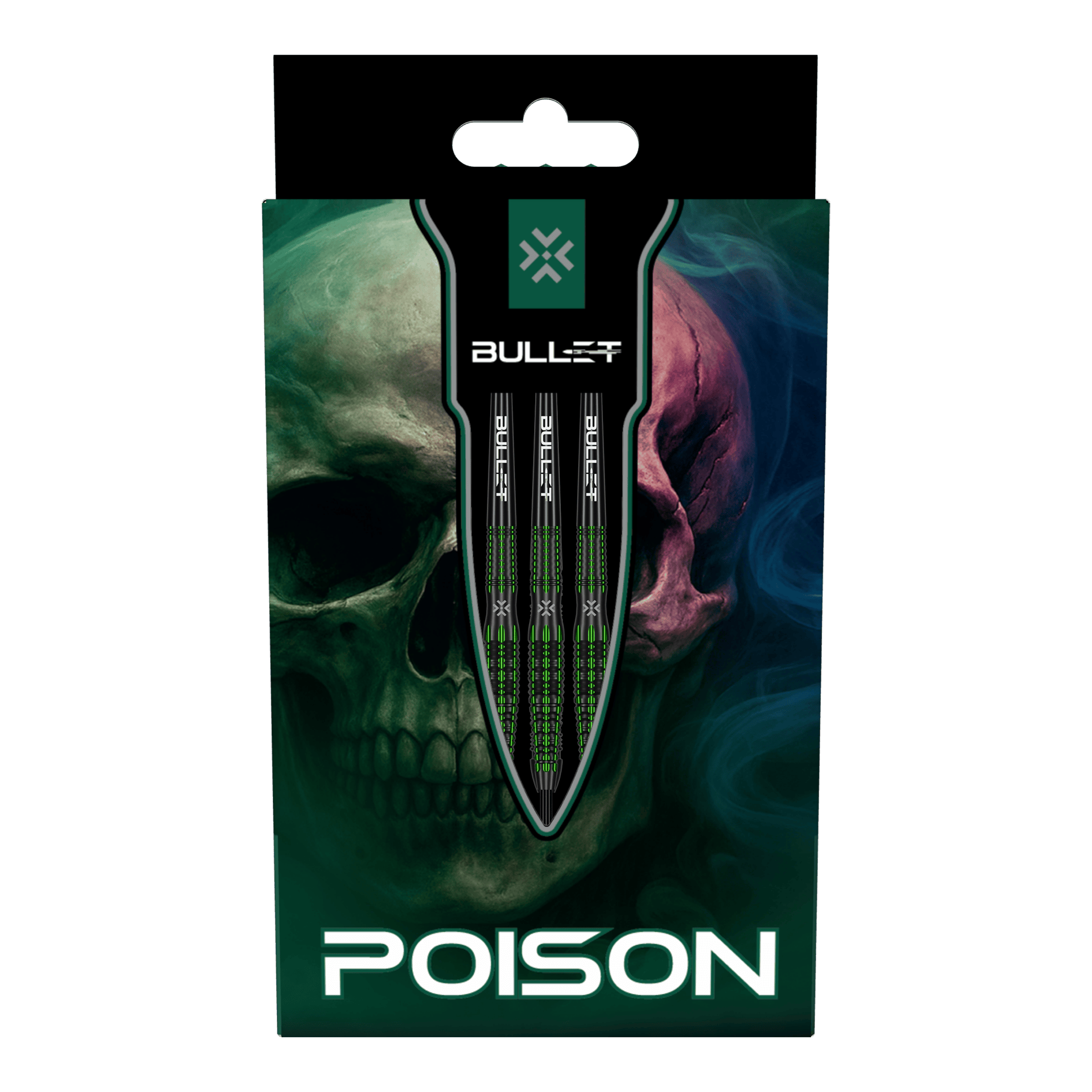 Stalowe strzałki Bullet Poison Das Bild zeigt die Bullet Poison Steeldarts. Diese Steeldarts sind für präzises Dartspiel entwickelt.