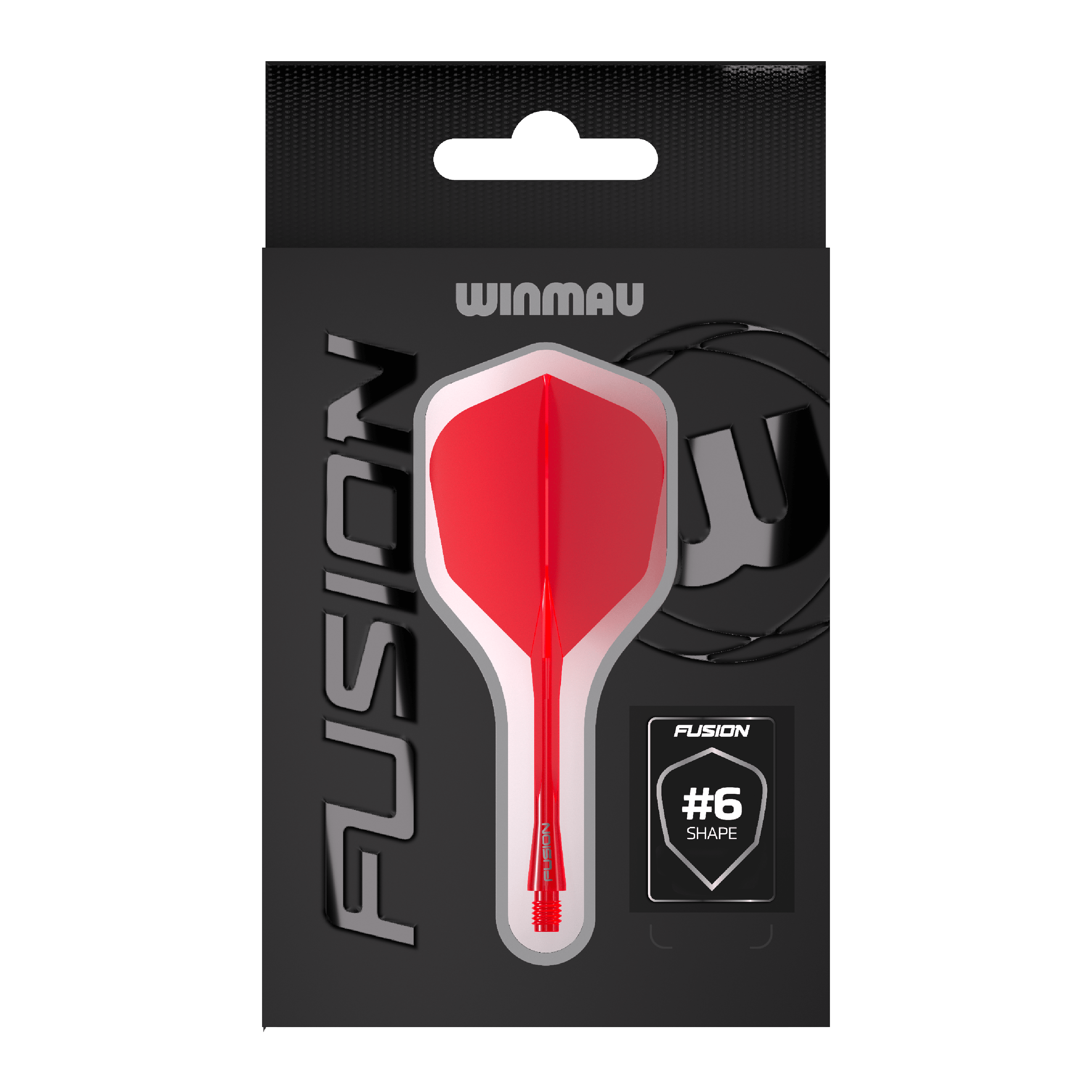 Winmau Fusion Flight Shaft System No6 Czerwony Hier ist das Winmau Fusion Flight-Shaft-System No6 in Rot abgebildet. Dieses Produkt ist ideal für Dartspieler geeignet.