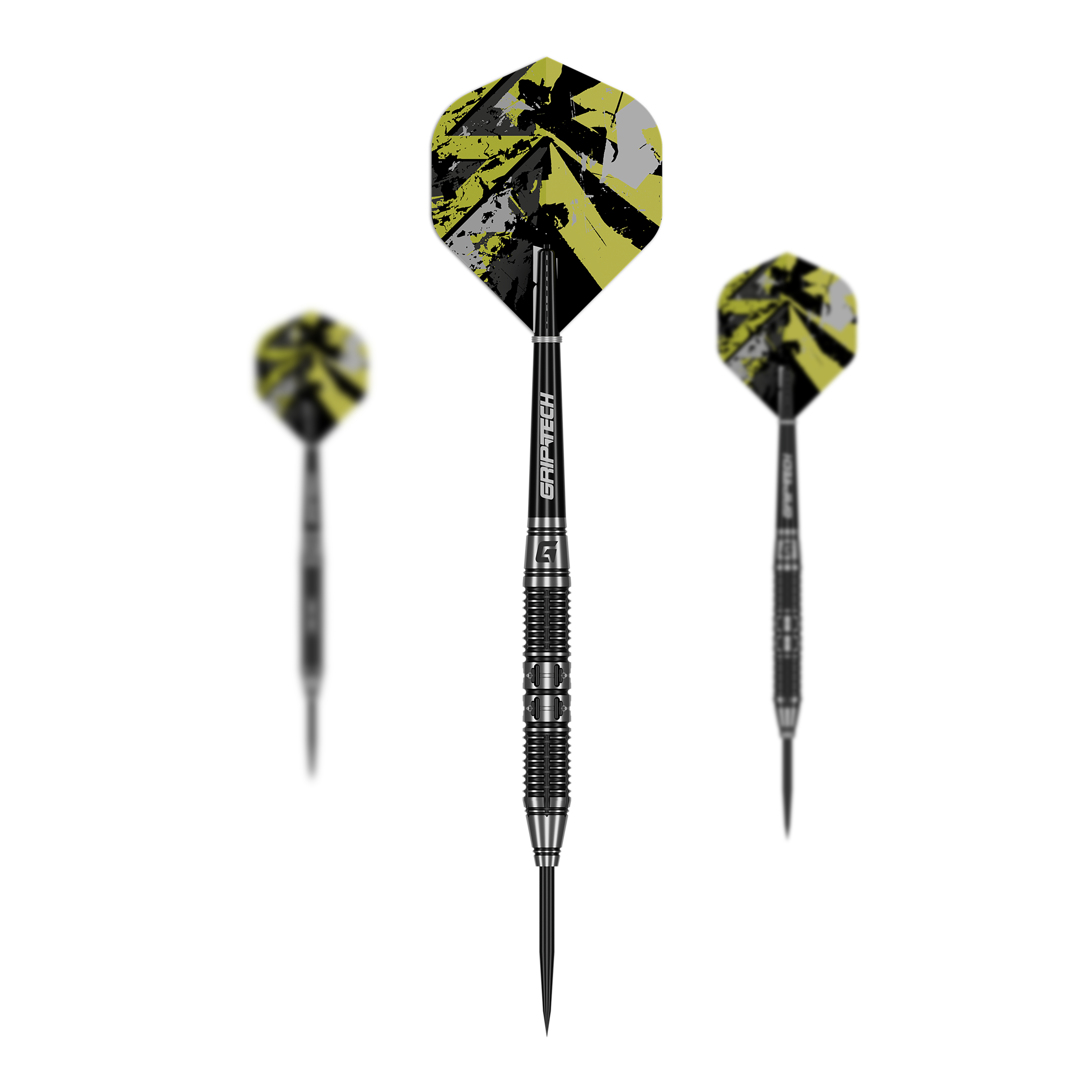 Stalowe lotki GOAT Dumbbell Auf dem Foto ist das Set GOAT Dumbbell Steeldarts zu sehen. Das Set enthält mehrere Steeldarts.