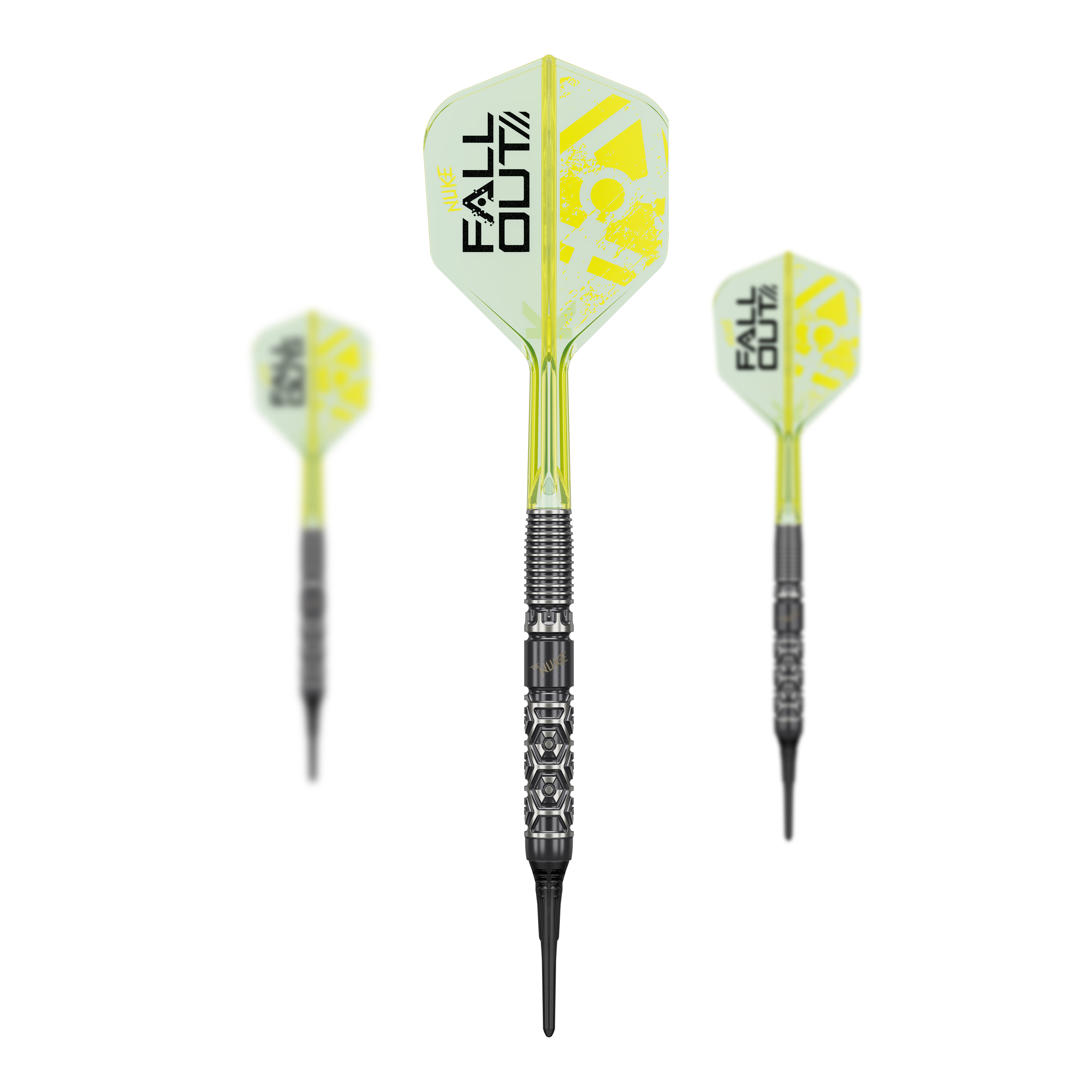 Miękkie lotki Target Luke Littler Nuke Fallout - 19 g Abgebildet ist ein Set der Target Luke Littler Nuke Fallout Softdarts - 19g. Diese Softdarts sind speziell für den modernen Dartsport entwickelt.