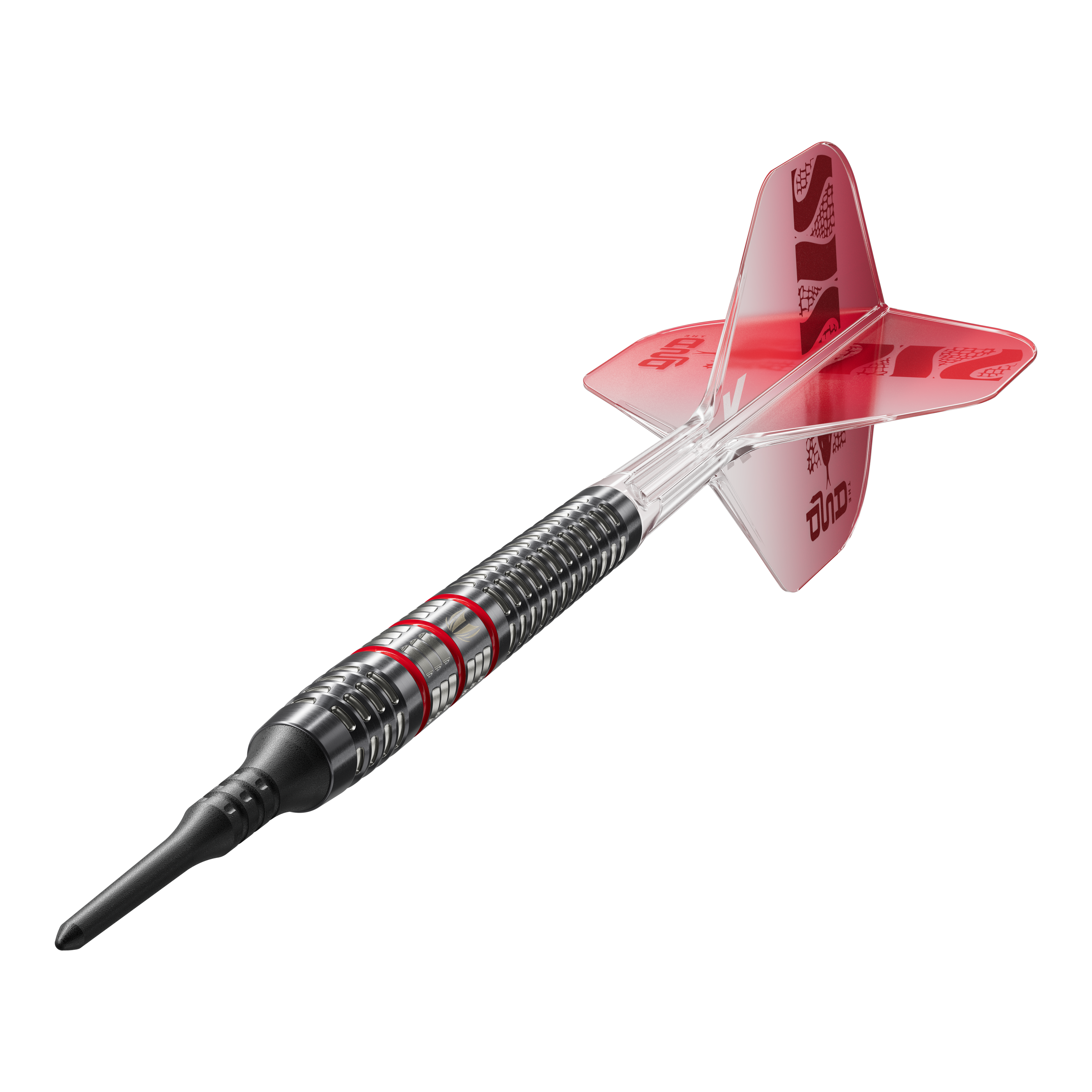 Das Bild zeigt die Target Nathan Aspinall 95K Softdarts mit einem Gewicht von 18g. Die Darts sind besonders für Fans und Spieler des bekannten Dartprofis Nathan Aspinall interessant.