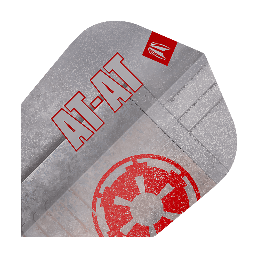 Target Star Wars Pro Ultra AT-AT No6 Flights Dies ist ein Target Star Wars Pro Ultra AT-AT No6 Flights Produkt. Es sind spezielle Dart-Flights mit AT-AT Design von Star Wars.