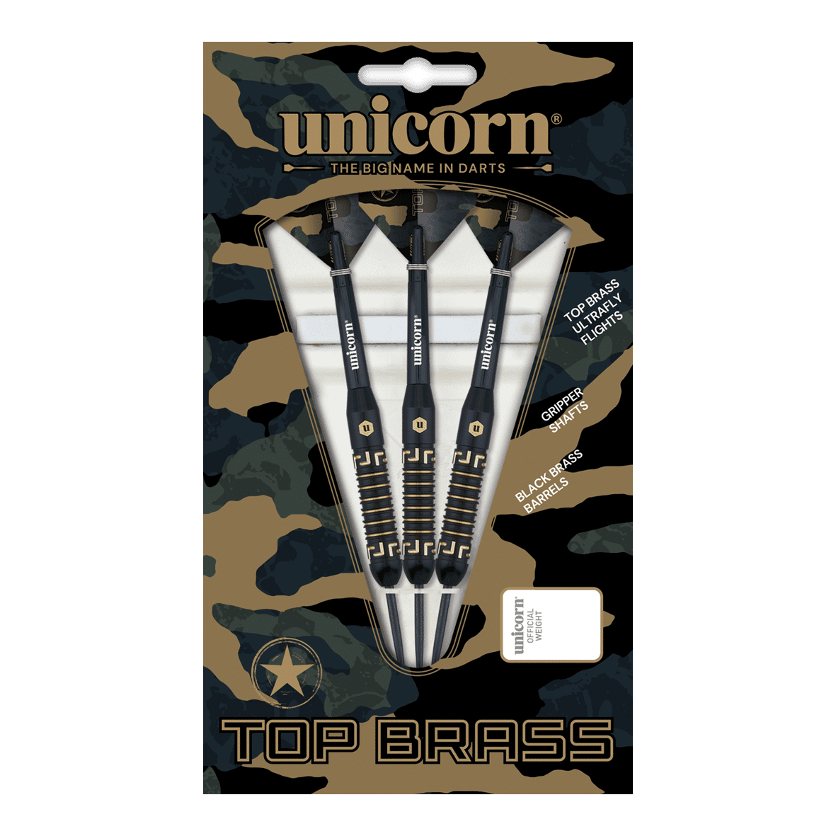 Steeldarts Unicorn Top Brass V1 - 20g