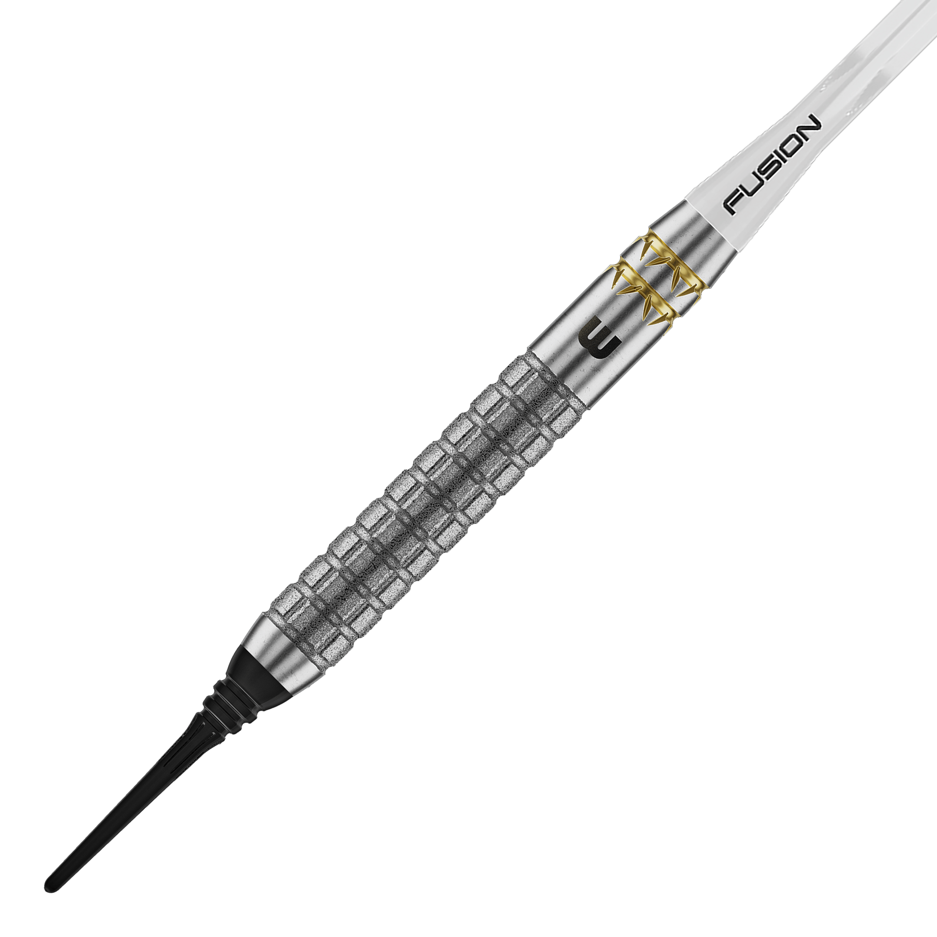 Miękkie rzutki Winmau Gian Van Veen W-MAX - 18g Winmau Gian Van Veen W-MAX Softdarts - 18g sind auf dem Bild abgebildet. Die Darts sind in einer Seitenansicht zu sehen.