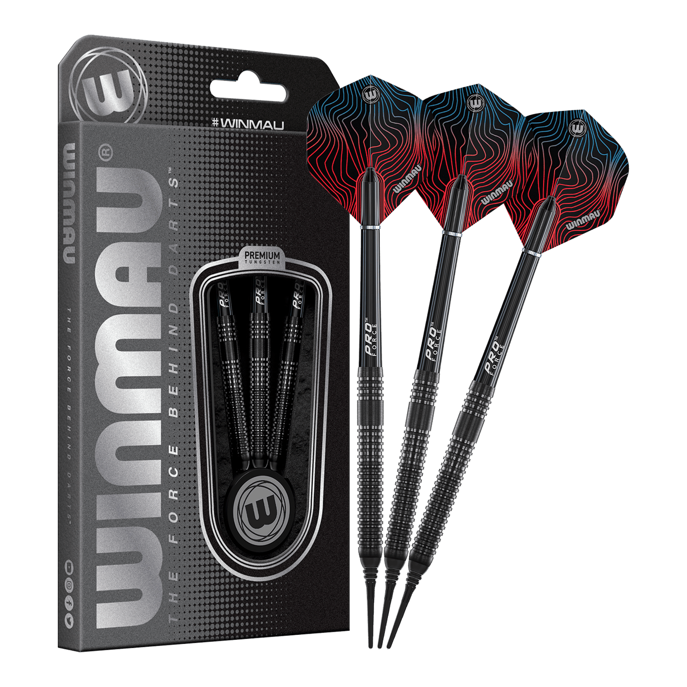 Lotki Winmau Solaris Pro soft - 21g Dieses Bild zeigt die Winmau Solaris Pro Softdarts - 21g in ihrer Gesamtheit. Die Darts eignen sich perfekt für den Einsatz im Softdartbereich.