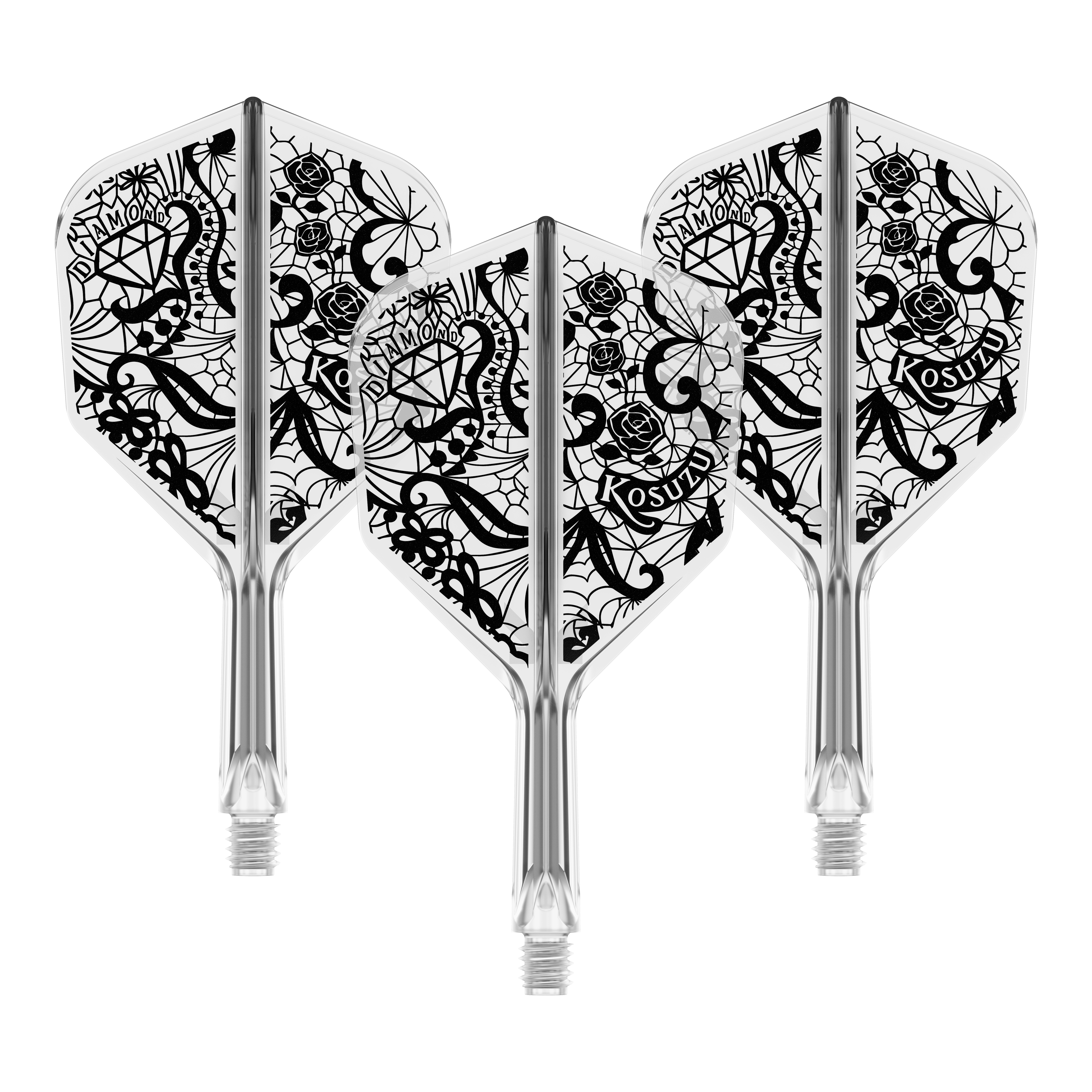 System wału lotniczego Target Japan K-Flex Diamond No6 Zu sehen ist das Target Japan K-Flex Diamond No6 Flight-Shaft-System in 19mm. Es handelt sich um eine Komponente für Dartpfeile.
