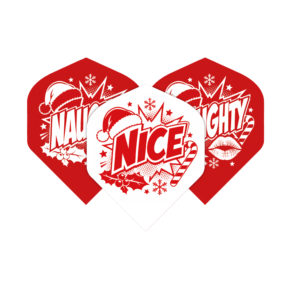 McDart Naughty Or Nice No2 Standard Flights Abgebildet ist das Produkt McDart Naughty Or Nice No2 Standard Flights. Es handelt sich um Dartflights in Standardgröße.