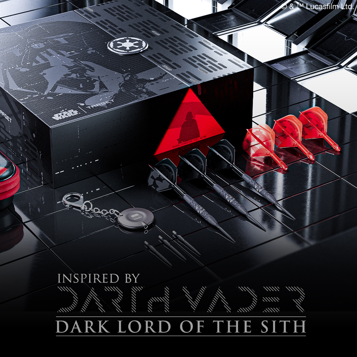 Das Bild zeigt etwas mit dem Dateinamen '2025-10_Target_StarWars_DarthVader95_Hero'. Es könnte ein Star Wars Dart-Produkt mit Darth Vader Motiv sein.