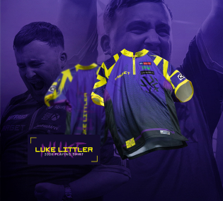 Ein Produktbild mit dem Dateinamen 2025-09_5L_Target_LittlerDartshirt. Es zeigt vermutlich ein Dartshirt oder ähnlichen Artikel.