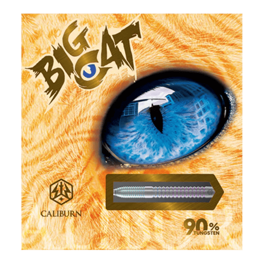 Stalowe lotki Caliburn Big Cats Ocelot Caliburn Big Cats Ozelot Steeldarts mit einem Gewicht von 23g. Das Bild zeigt die Steeldarts aus einer anderen Perspektive.