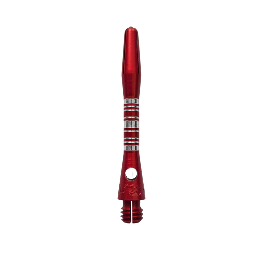 Wałki aluminiowe Bulls NL Supra - czerwone - 34 mm Bulls NL Supra Aluminium Shafts in Rot mit einer Länge von 34 mm. Das Produkt ist ein hochwertiger Aluminiumschaft für Dartpfeile.