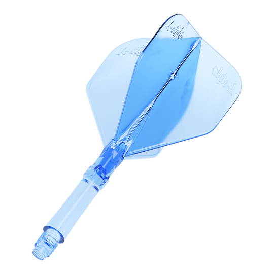 Loty L-Style L-Sytem - Clear Blue Abgebildet ist das Produkt L-Style L-Sytem Flights - Clear Blue. Die transparent blauen Flights werden zum Spielen von Darts verwendet.