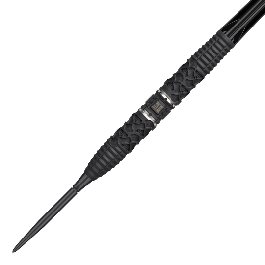 Auf diesem Bild werden die Target Star Wars Darth Vader 95 Swiss Point Steeldarts präsentiert. Die Darts zeichnen sich durch ein spezielles Star Wars Design aus.