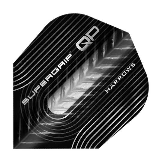 Loty Harrow's Supergrip QP No6 Das Bild zeigt die Harrows Supergrip QP No6 Flights. Die Flights sind speziell für Präzision und Stabilität entwickelt.