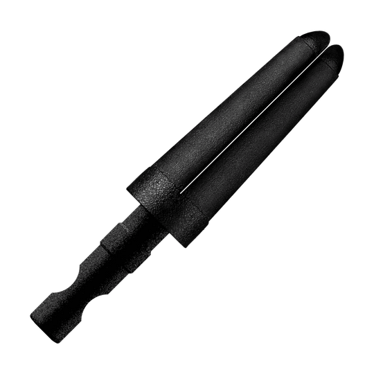 HR442_Harrows_Carbon_360_Shaft_Tops_2 Das Bild zeigt die Harrows Carbon 360 Shaft Ersatztops. Es handelt sich um schwarze Ersatzaufsätze für Dartschäfte.