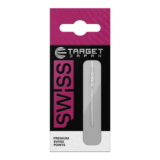 Końcówki do lotek Target Japan Premium Swiss Point – srebrne Hier sind die Target Japan Premium Swiss Point Dartspitzen in Silber abgebildet. Sie eignen sich für präzises und sicheres Spielen.