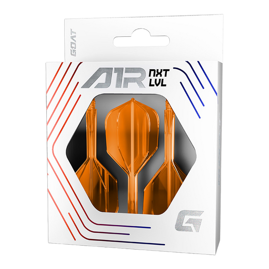 System wału lotniczego GOAT A1R No6 – neonowopomarańczowy Das Bild zeigt das GOAT A1R No6 Flight-Shaft-System in Neon Orange. Dieses Dart-Zubehör eignet sich ideal für professionelle Spieler.