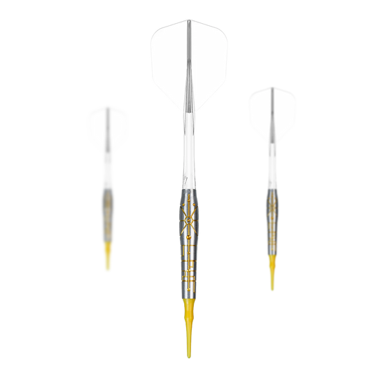 Miękkie lotki Caliburn Starships Series Falcon - 20 g Hier ist das Set Caliburn Starships Series Falcon Softdarts - 20g abgebildet. Es handelt sich um Softdarts in einer 20g-Ausführung.