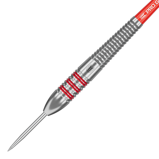 Lotki ze stali mosiężnej Nathan Aspinall Target - 22 g Hier sind die Target Nathan Aspinall Brass Steeldarts - 22g zu sehen. Sie haben ein elegantes Design und bieten optimale Kontrolle beim Werfen.