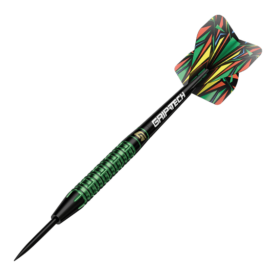 Lotki GOAT Athlete Green Tungsten Steel Das Bild zeigt einen weiteren GOAT Athlete Tungsten Steeldart. Das Produkt zeichnet sich durch Präzision aus.