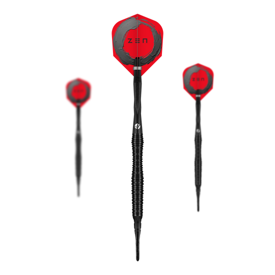 Shoty ZEN Scallop Soft Darts - 20g Hier ist ein Set Shot ZEN Scallop Softdarts mit je 20 Gramm gezeigt. Das Set beinhaltet mehrere Softdarts in ansprechendem Stil.