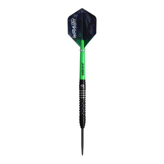 Unicorn Wraith Cameron Menzies Steel Darts - 23g Abgebildet ist das Produkt Unicorn Wraith Cameron Menzies Steeldarts - 23g. Die Steeldarts sind in einer 23-Gramm-Ausführung zu sehen.