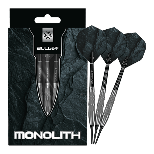 Miękkie lotki Bullet Monolith - 20g Zu sehen sind die Bullet Monolith 20g Soft Darts. Das Produkt ist besonders langlebig und hochwertig verarbeitet.