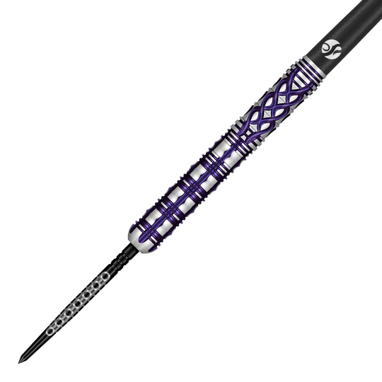Lotki Shot Goths Visara Turbo Point Steel Darts - 23g Das Bild zeigt die Shot Goths Visara Turbo Point Steeldarts mit 23 Gramm Gewicht. Die Steeldarts sind speziell für Präzision und Kontrolle beim Dartspiel entwickelt.
