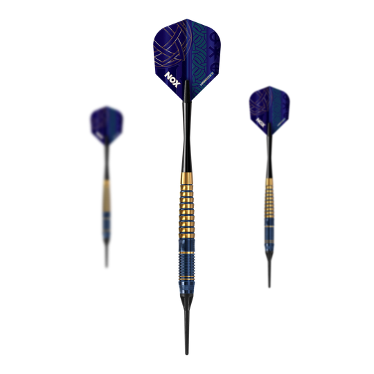 Harrows Nox Premium Brass Soft Darts Hier sind die Harrows Nox Premium Brass Softdarts abgebildet. Diese Pfeile sind für Softdart geeignet und bieten gute Qualität.