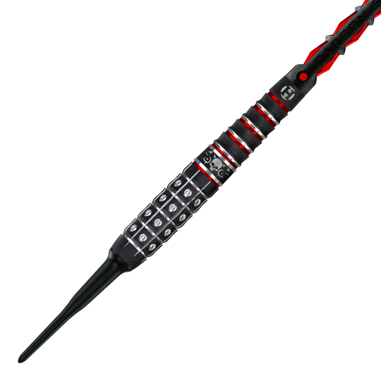 Miękkie lotki Harrow's Ryan Searle Series 3 Abgebildet ist ein weiterer Blick auf die Harrows Ryan Searle Series 3 Softdarts. Diese Darts sind ideal für Softdart-Fans.
