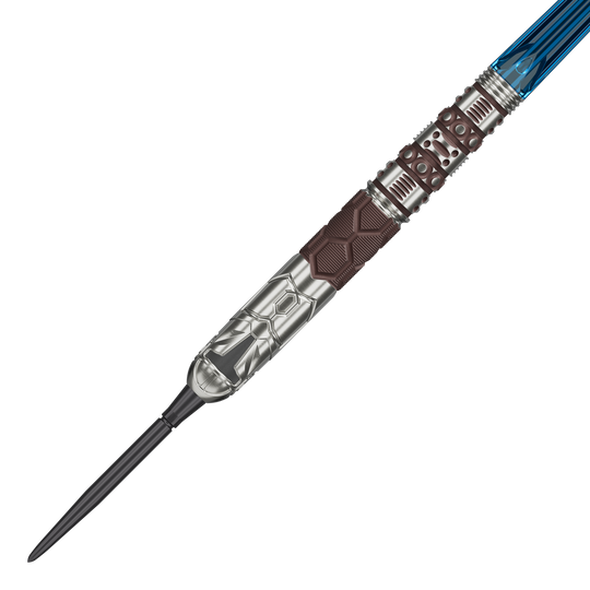 Rzutki stalowe Target Star Wars Mandalorian 95 Swiss Point Zu sehen sind die Target Star Wars Mandalorian 95 Swiss Point Steeldarts. Die Darts zeichnen sich durch ihr modernes Star Wars Design aus.