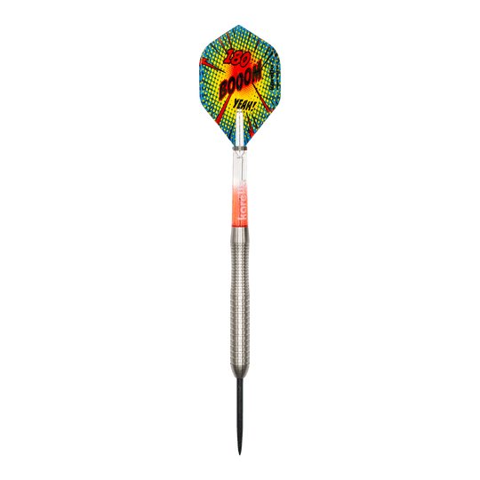 Karella Comic Line CL-2 stalowe lotki - 23g Auf dem Bild ist das Produkt Karella Comic Line CL-2 Steeldarts - 23g zu sehen. Der Dartpfeil ist detailreich dargestellt.