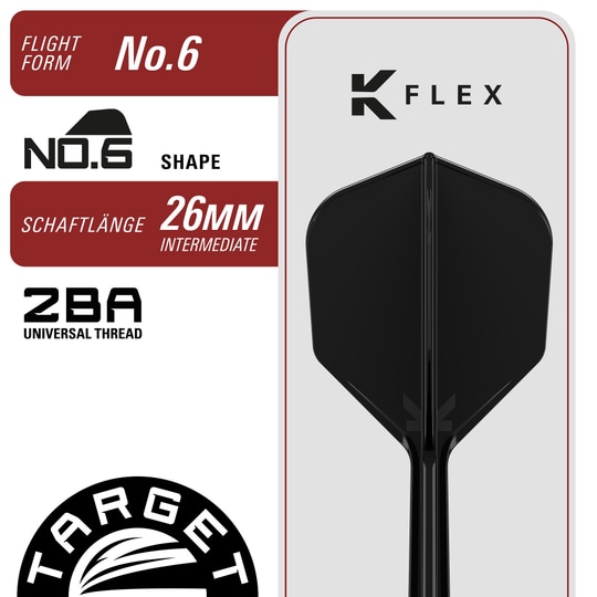 Miękkie lotki Target Black Marque Blaze – 18 g Zu sehen sind die Target Black Marque Blaze Softdarts in der 18g Variante. Sie bieten ein elegantes Design und sind für Softdart-Spieler geeignet.