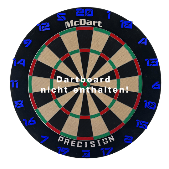 Pierścienie z numerami do tarczy do darta McDart / Pierścienie z numerami Cyber Das Bild zeigt das Cyber Blau Board. Das Produkt hat ein auffälliges blaues Design.