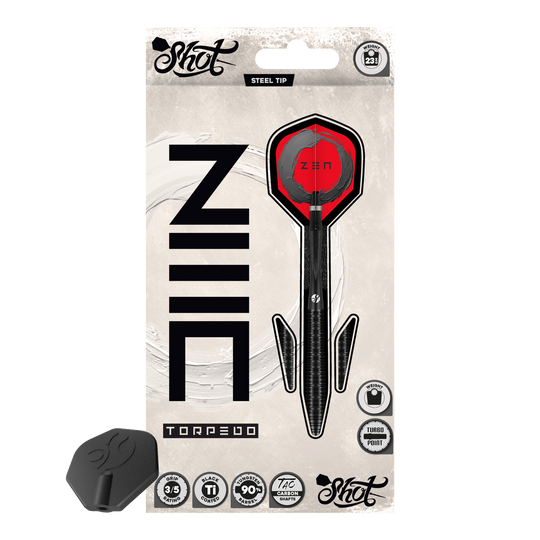 Shoty ZEN Torpedo Turbo Point Steel Darts - 23g Shoty ZEN Torpedo Turbo Point Steel Darts - 23g