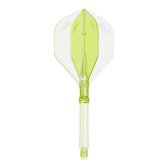 Loty L-Style L-Sytem - neonowożółte Abgebildet ist ein Dartflight in Neon-Gelb, große Größe, für das L-Style L-System. Das Produkt ist speziell für Dartspieler entwickelt.
