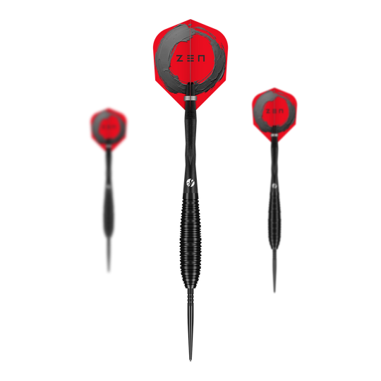 Shoty stalowe ZEN Bomber Turbo Point Gezeigt wird das Shot ZEN Bomber Turbo Point Steeldarts 1Set. Das Set eignet sich optimal für Einsteiger und Profis.
